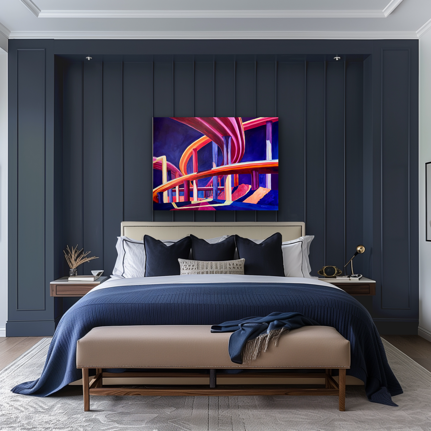 Midnight Freeway 30 x 40 in.