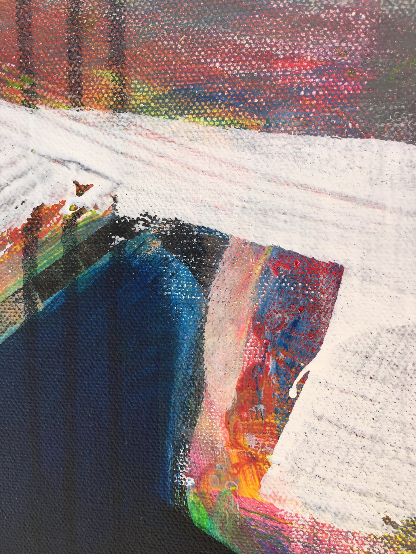 Abstract Blue 48 x 36 in.