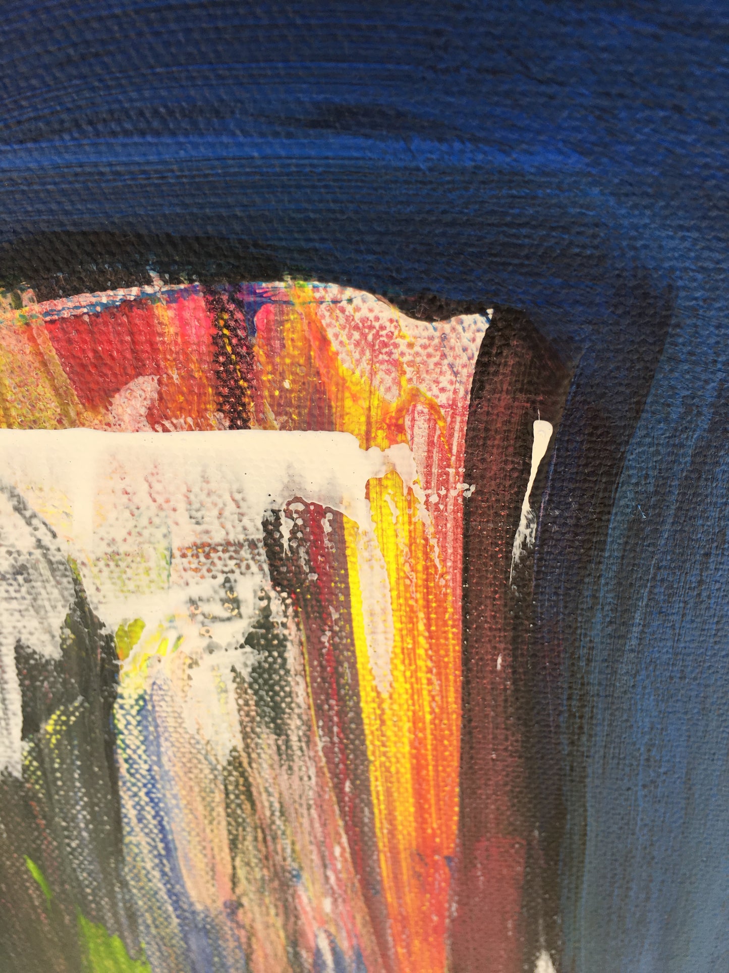 Abstract Blue 48 x 36 in.