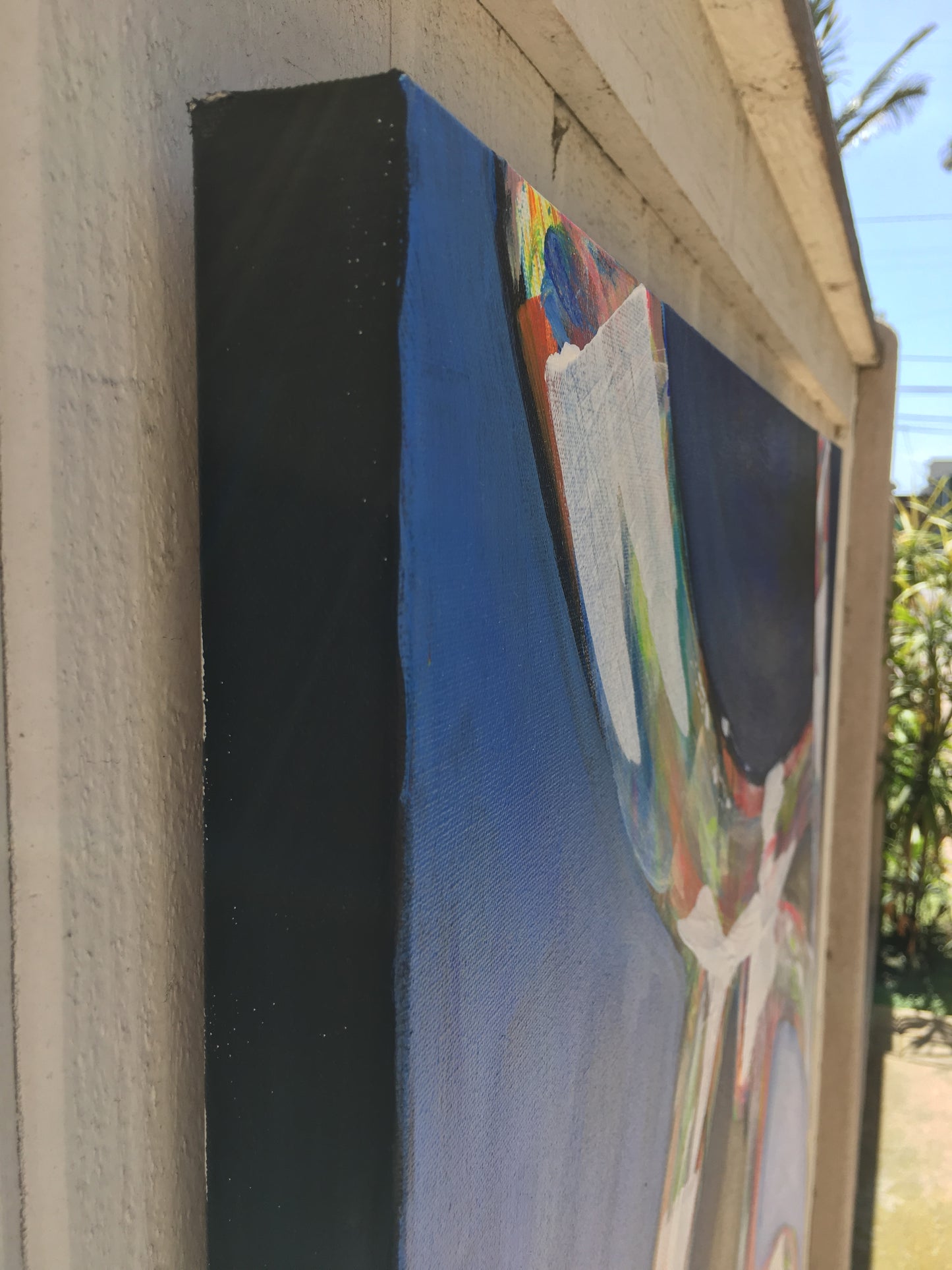 Abstract Blue 48 x 36 in.