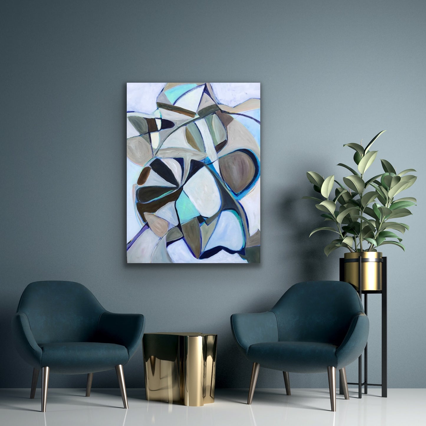 Color Perspective in Mushroom 48 x 36 in.