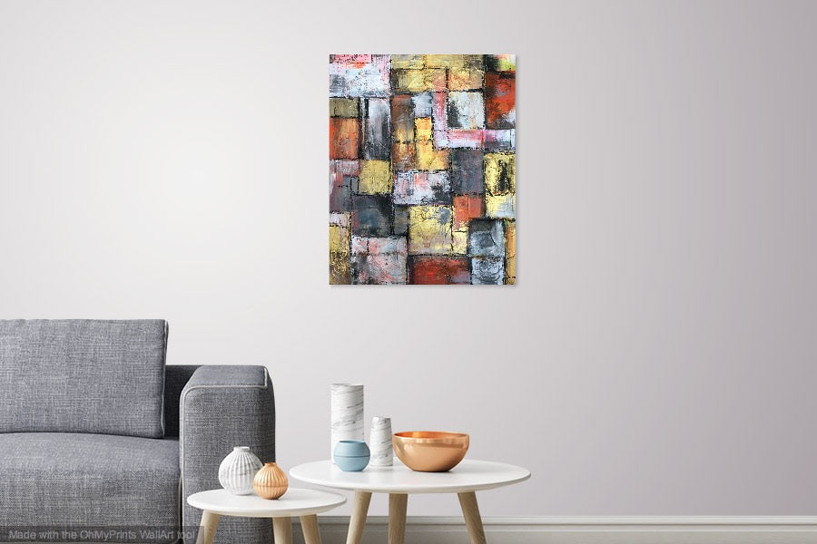 Desert Squares 30 x 24 in. SOLD