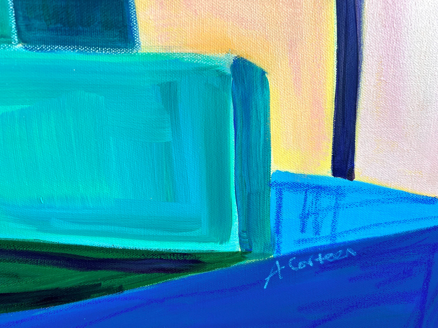Palm Trees and Power Lines 30 x 40 in.