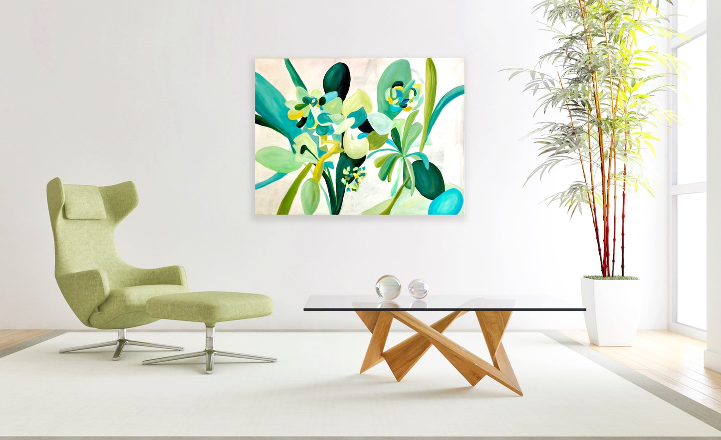 Succulent 36 x 48 in.