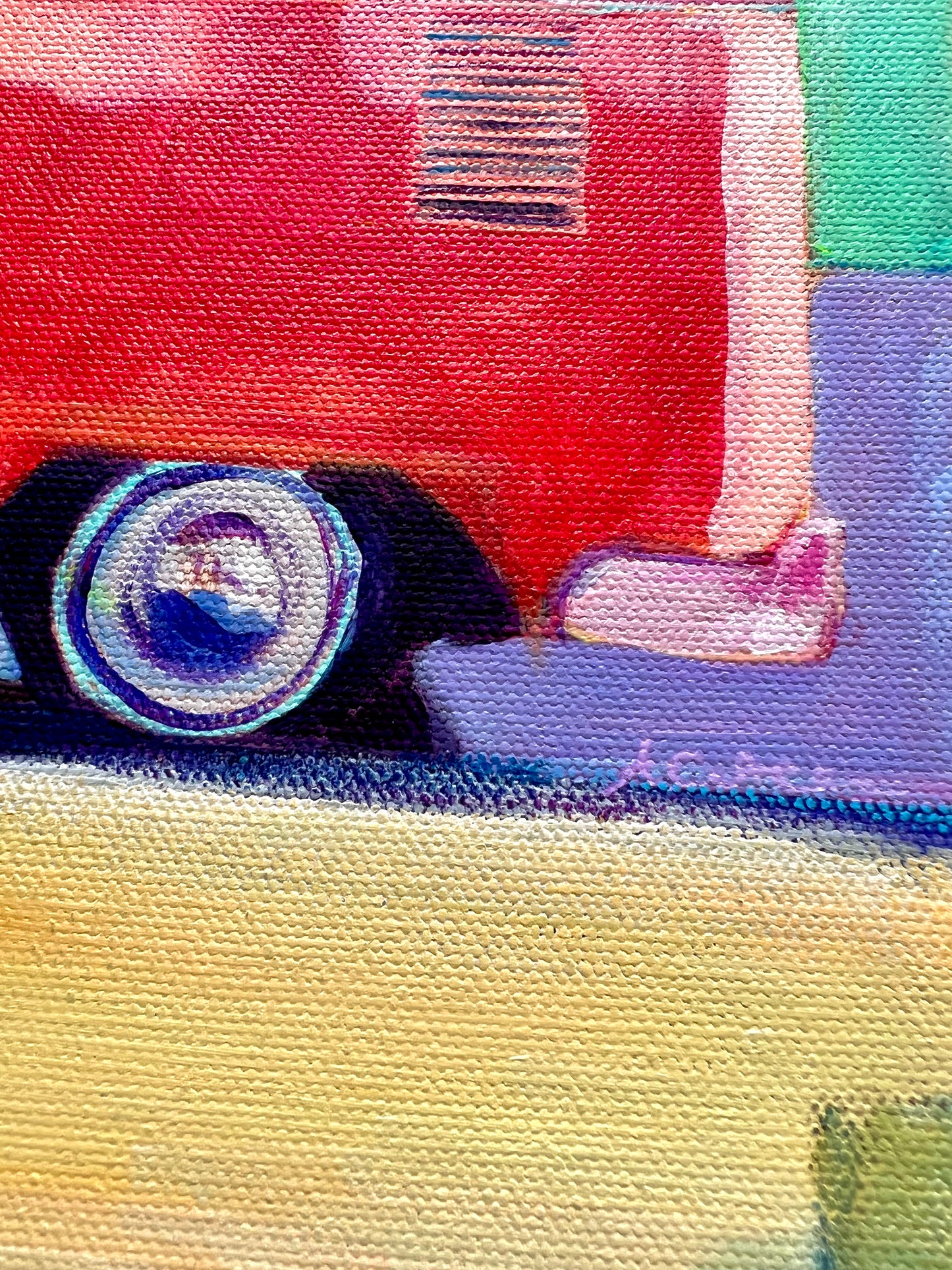 The Bus 12x12 in. SOLD