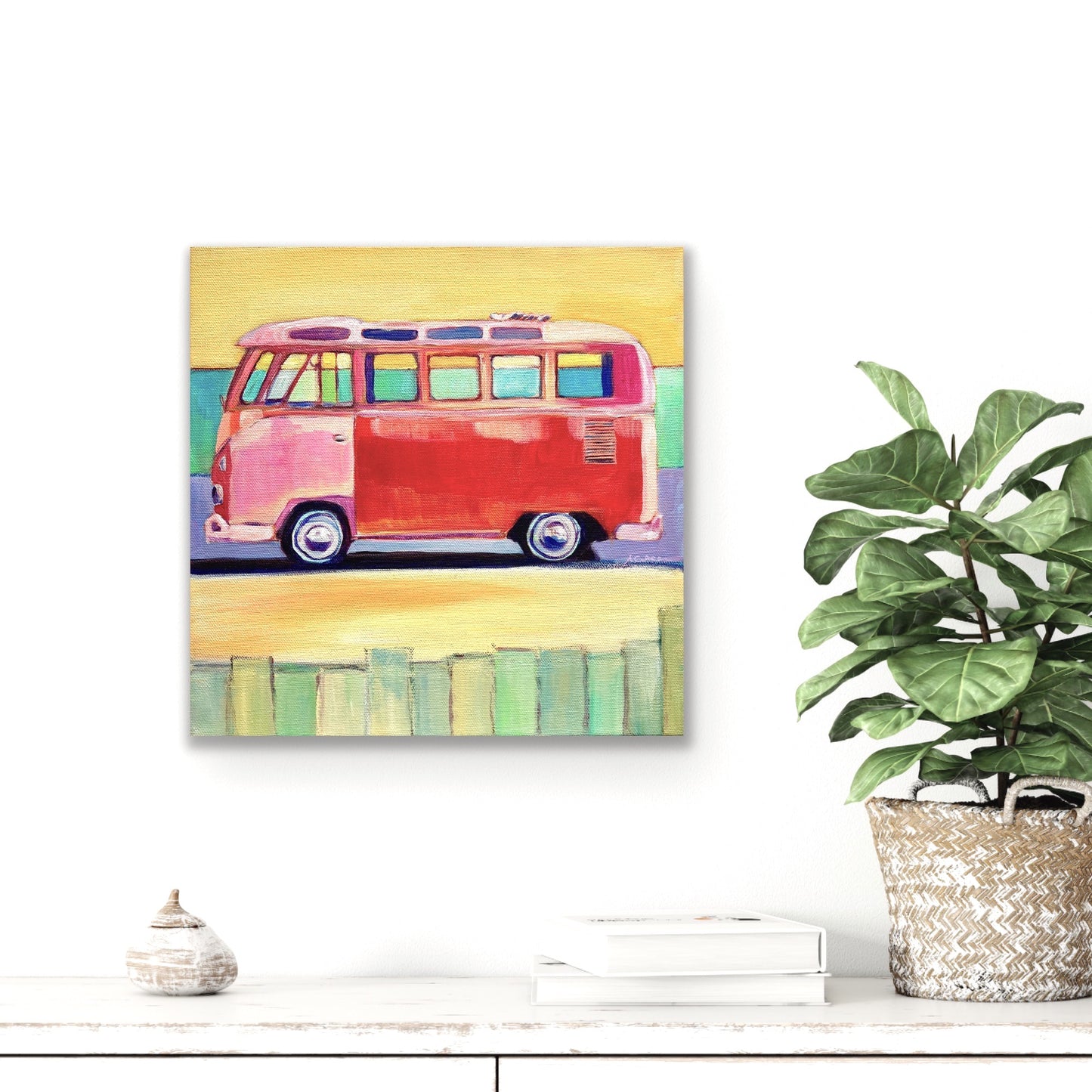 The Bus 12x12 in. SOLD