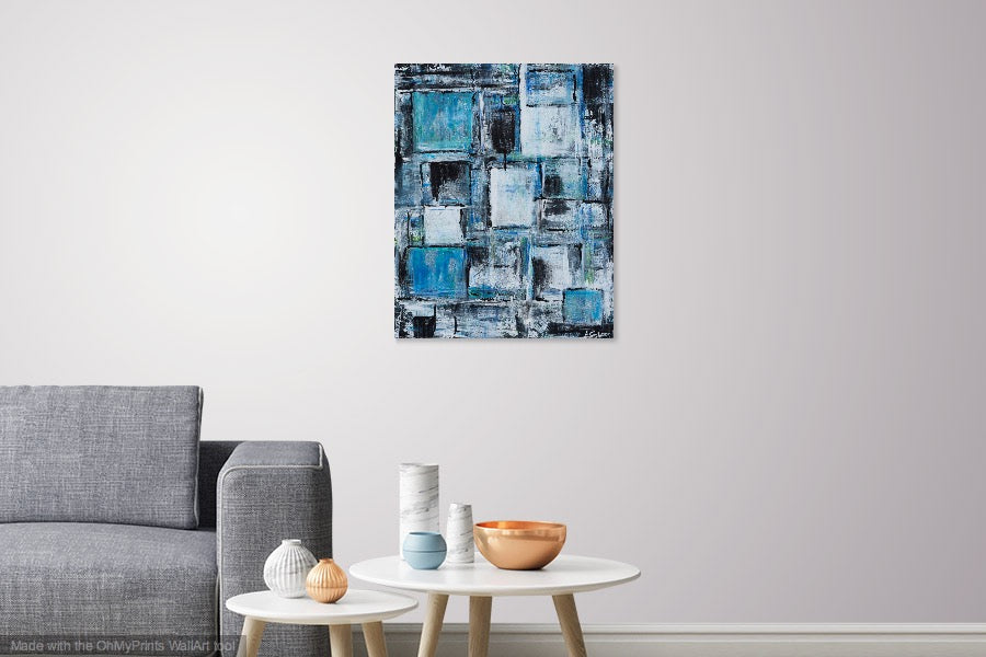 Winter Ocean Squares 30 x 24 in.