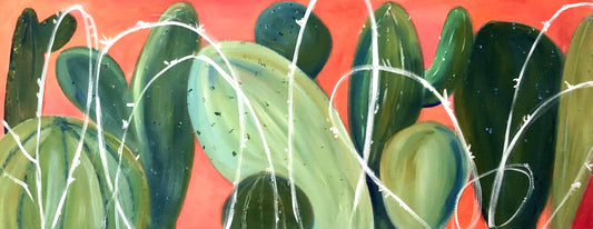 Cactus Dance 16 x 40 in. SOLD