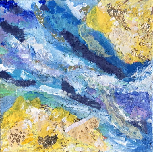 Coastal Collage 12 x 12 in.