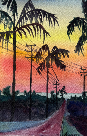 Sunset Silhouettes 9 x 6 in.